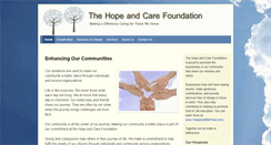 Desktop Screenshot of hopeandcarefoundation.org